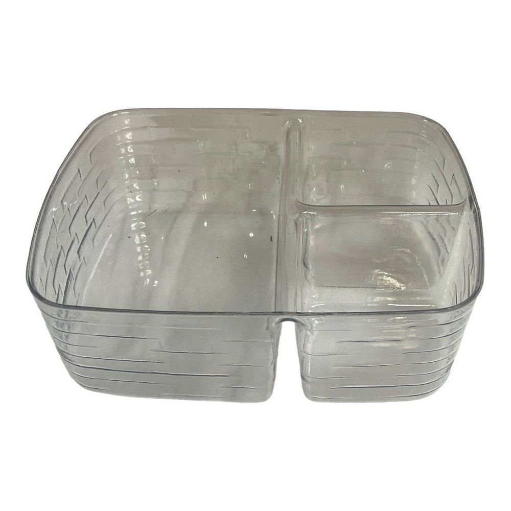 Divided Insert for Deck the Halls Protector Baskets 3 Compartment Hard Plastic